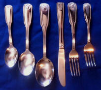 * Shell Med. One Dozen Teaspoons Capco Restaurant Flatware