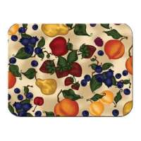 Apple-Pear-Grape Fruit Glass Cuttingboard Trivet