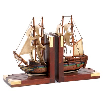 Bookends - Coastal/Nautical Decor Ship Bookends - Coastal/Nautical Decor Ship